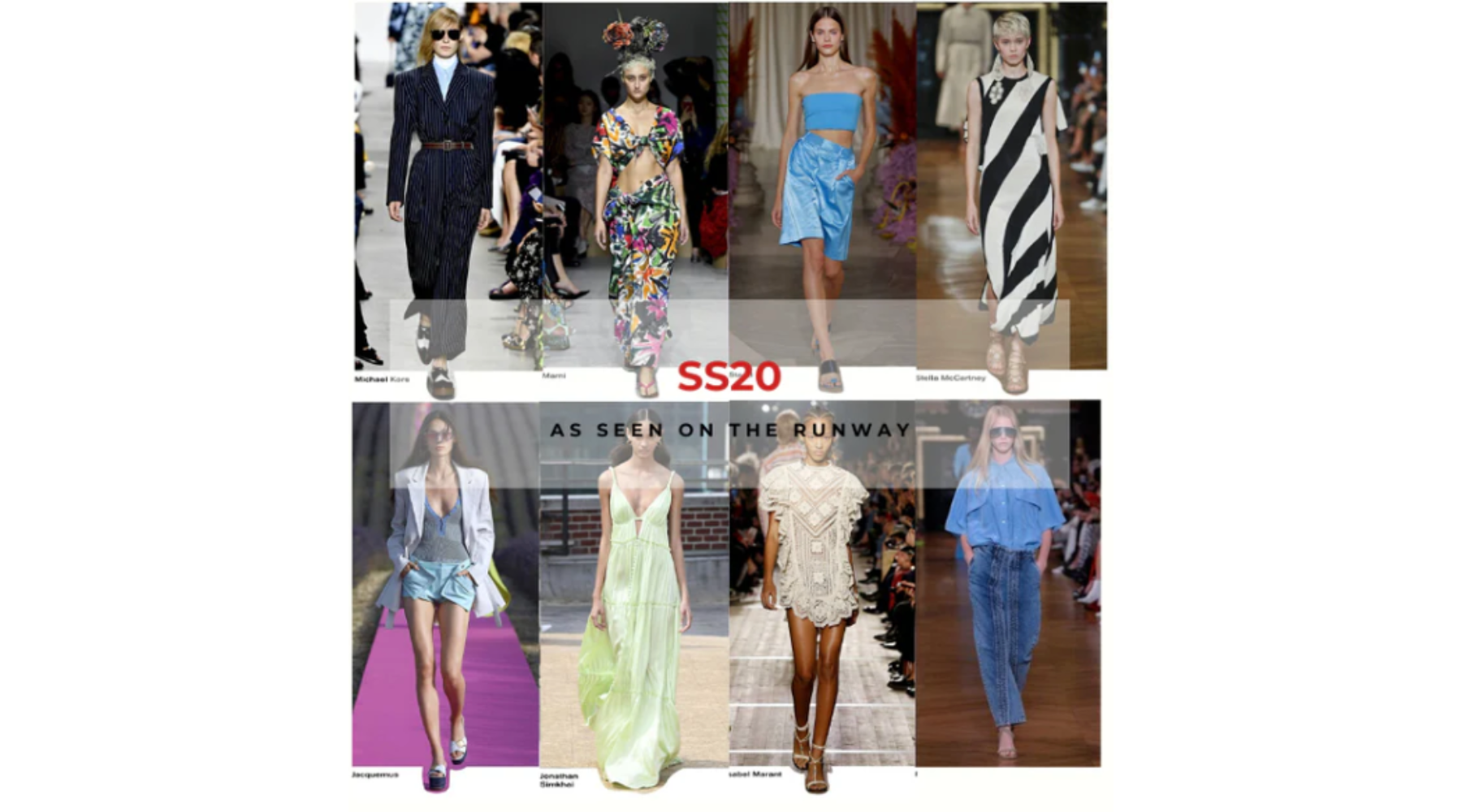 The top 9 catwalk trends of SS20