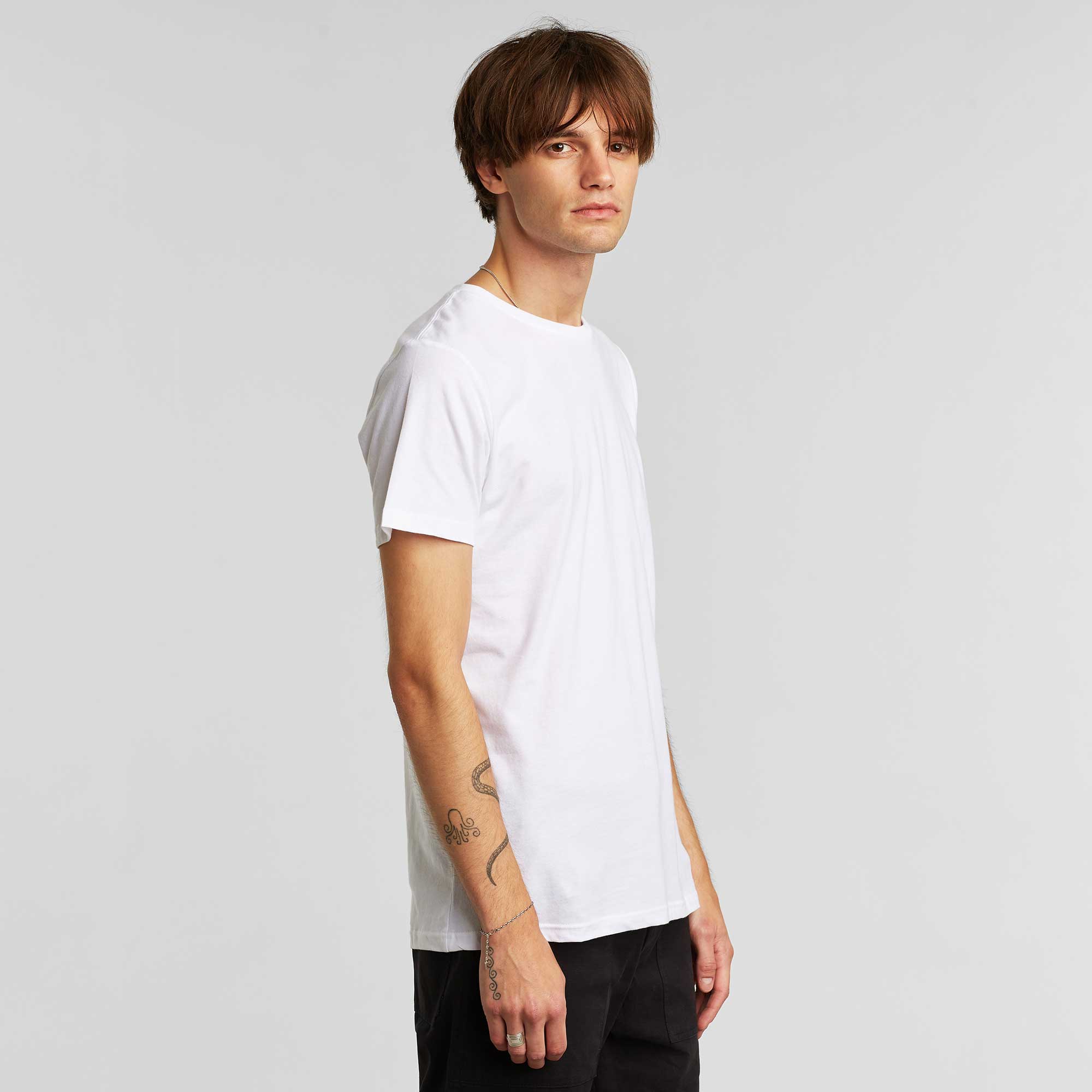 Dedicated Stockholm 3-pack white men's t-shirt organic cotton | Sophie Stone