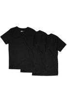 Dedicated 3-pack Stockholm Base t-shirts black organic cotton men | Sophie Stone