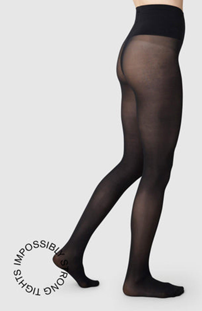 Swedish Stockings | Lois Rip Resistant tights 40 denier black | Sophie Stone