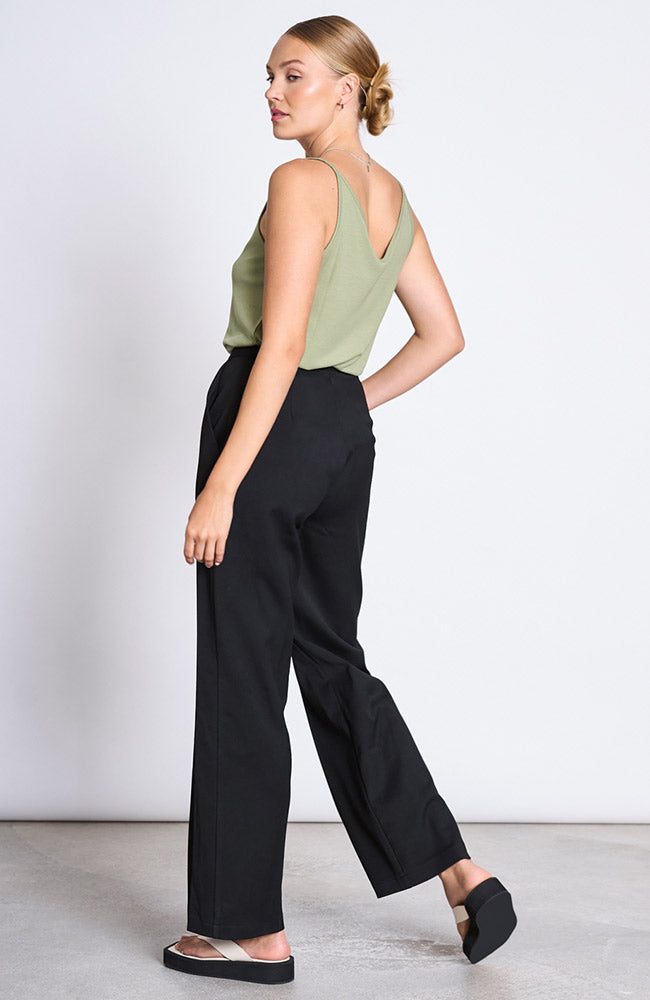Jan 'n June Slip top triangle pale olive from sustainable lyocell TENCEL | Sophie Stone 