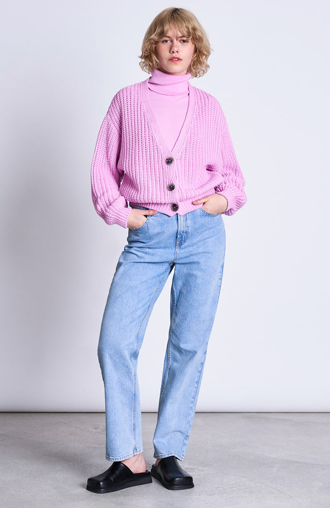 Jan 'n June Lena knitted cardigan pink | Sophie Stone