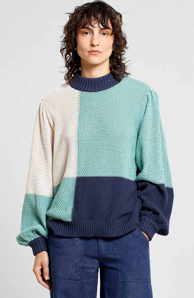 Dedicated Sweater Rutbo blocks green | Sophie Stone 