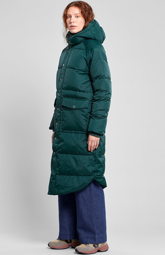 Dedicated puffer jacket haparanda dark green van duurzaam GRS | Sophie Stone 