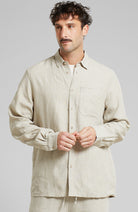 Dedicated Rute linen shirt beige durable | Sophie Stone