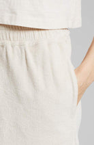 Dedicated Aspudden terry shorts oat white organic cotton woman | Sophie Stone