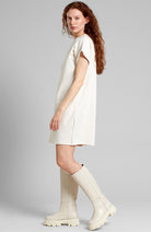 Dedicated Eksta hemp jurk oat white linnen | Sophie Stone