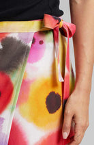 Dedicated Stilleryd wrap skirt abstract flowers Tencel woman | Sophie Stone 