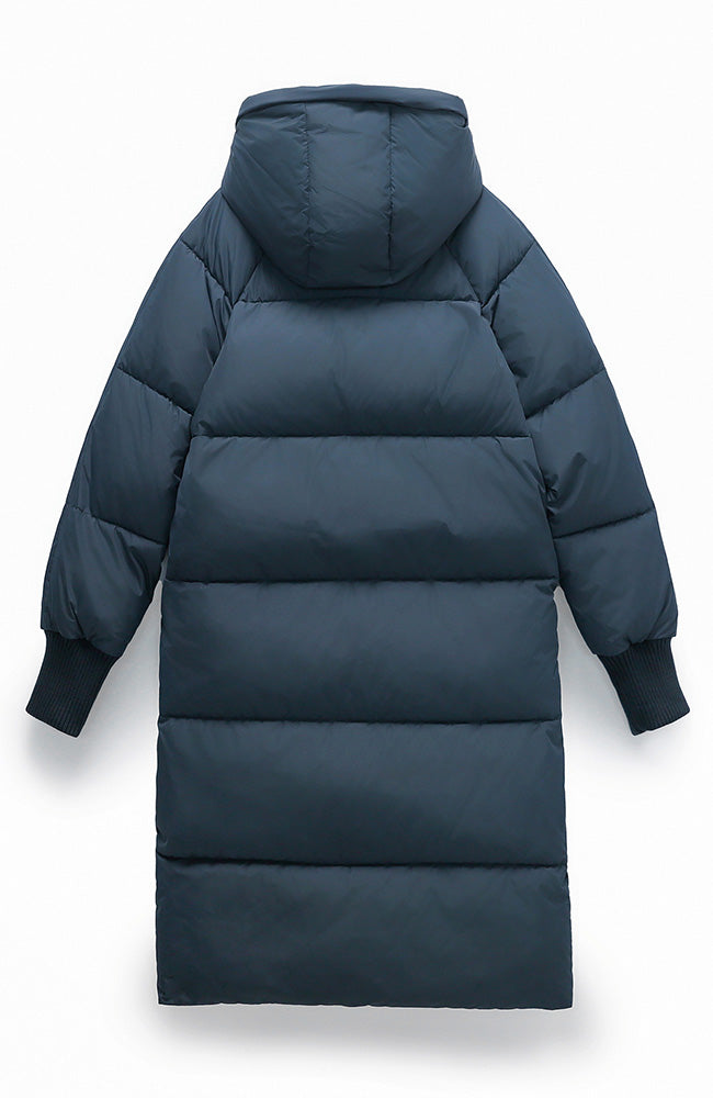 Embassy of Brick and Logs Ry puffer parka navy recycled polyester ladies | Sophie Stone 