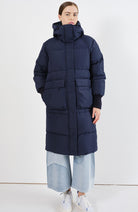 Embassy of Brick and Logs Ry puffer parka blue recycled polyester | Sophie Stone 