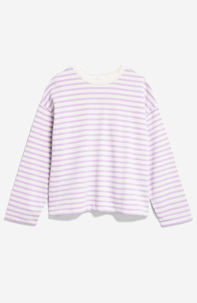 ARMEDANGELS Frankaa stripe lavender durable cotton | Sophie Stone