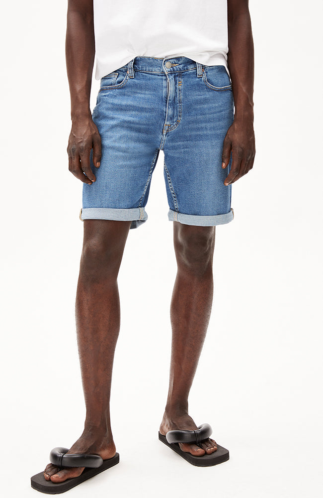 ARMEDANGELS Naailo jeans shorts indigo groove from organic cotton men | Sophie Stone