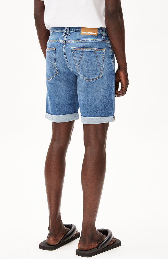 ARMEDANGELS Naailo jeans shorts indigo groove from sustainable organic cotton men | Sophie Stone