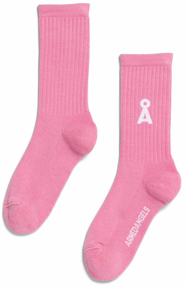 ARMEDANGELS Saamu sports socks pink me up organic cotton | Sophie Stone