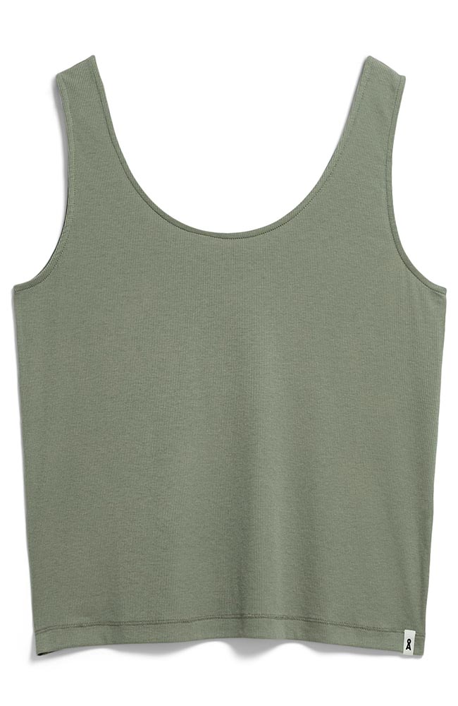 ARMEDANGELS Minaami top gray green from lyocell | Sophie Stone