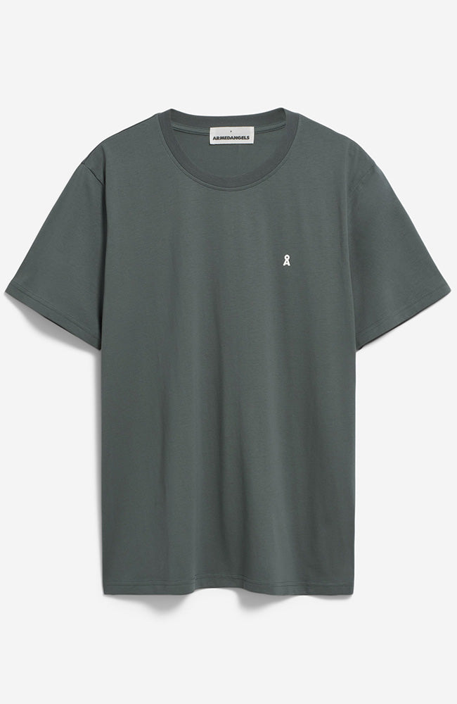 ARMEDANGELS | Laaron t-shirt space steel durable organic cotton t-shirt men | Sophie Stone