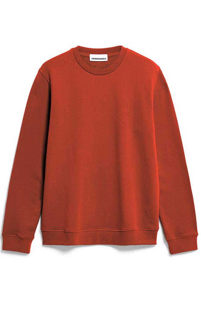 ARMEDANGELS Baaro dark amber sweater in organic cotton | Sophie Stone