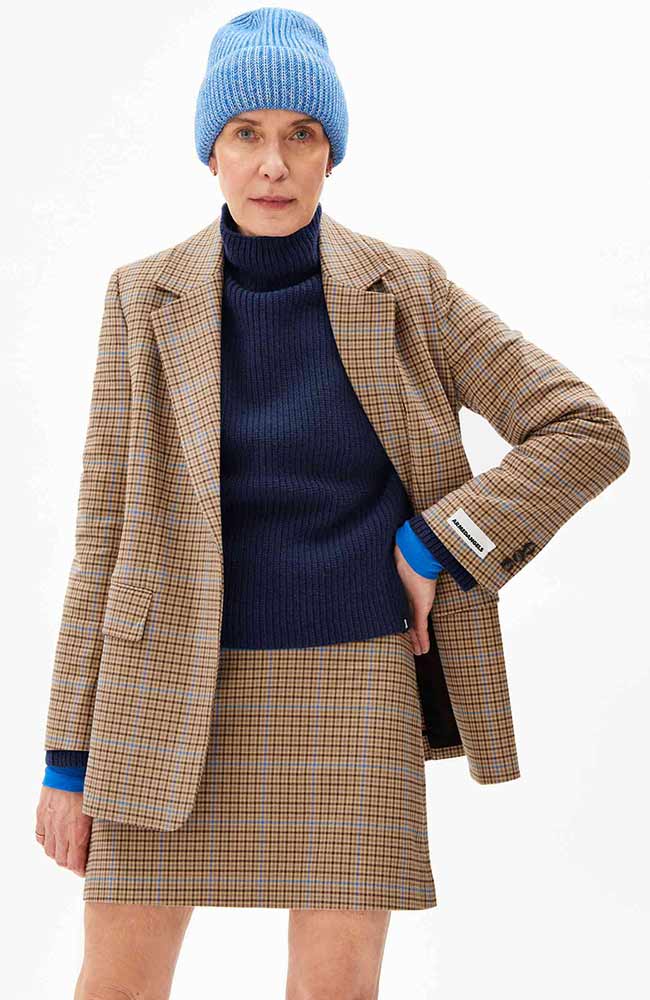 ARMEDANGELS Mikaala pattern tartan blazer | Sophie Stone