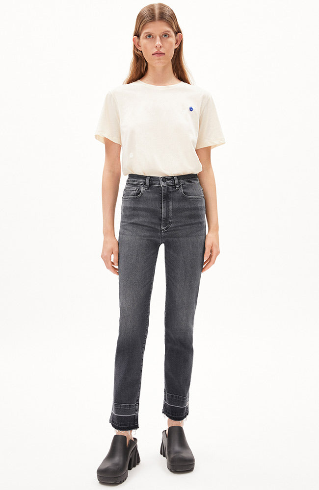 ARMEDANGELS Lejaani straight leg high waist jeans licorice | Sophie Stone