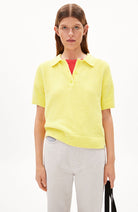 ARMEDANGELS Mathildiaas shirt yellow from sustainable organic cotton ladies | Sophie Stone