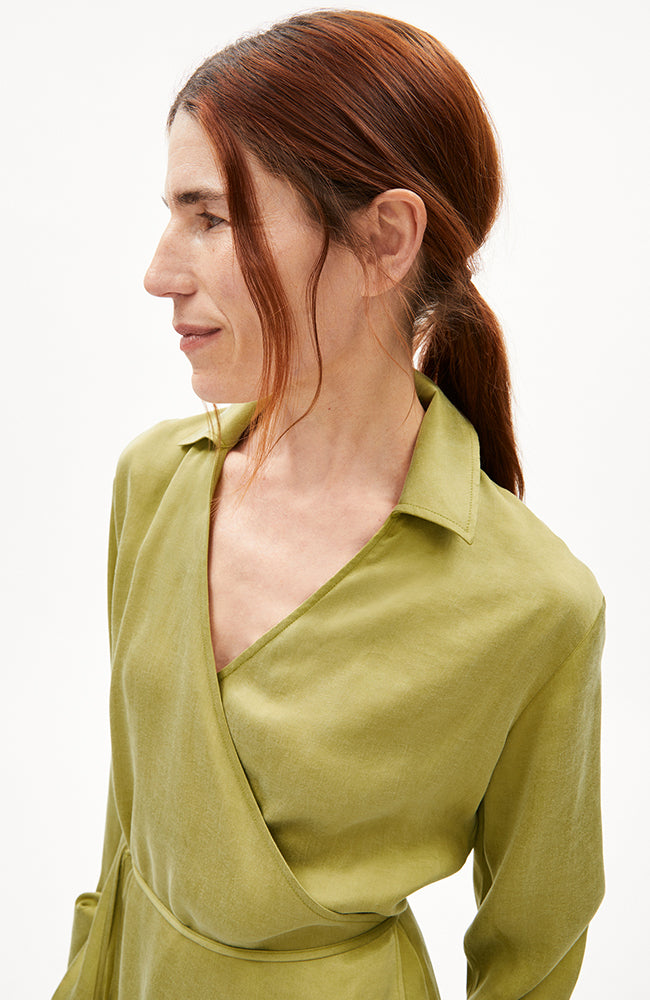 ARMEDANGELS Bejuraa blouse green by TENCEL for women | Sophie Stone