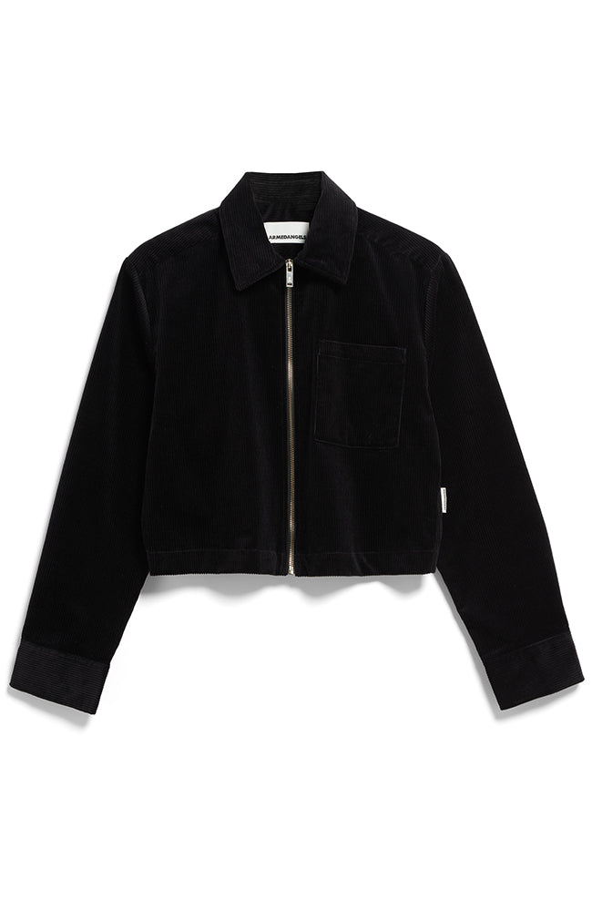 ARMEDANGELS saedaa corduroy jacket black from organic cotton | Sophie Stone