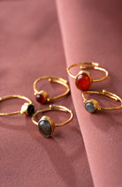 A Beautiful Story visionary ring gemstone of gold-plated brass ladies | Sophie Stone