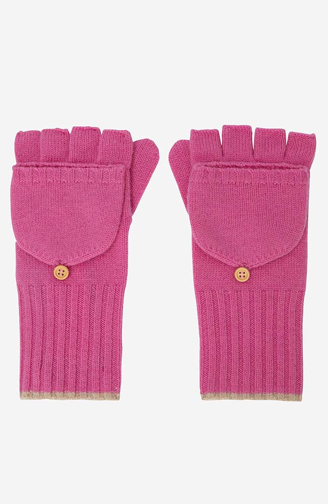 Ecoalf woolalf pink gloves woman made of recycled wool | Sophie Stone