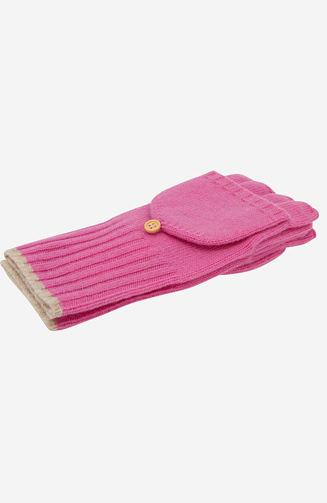 Ecoalf wool pink gloves woman | Sophie Stone