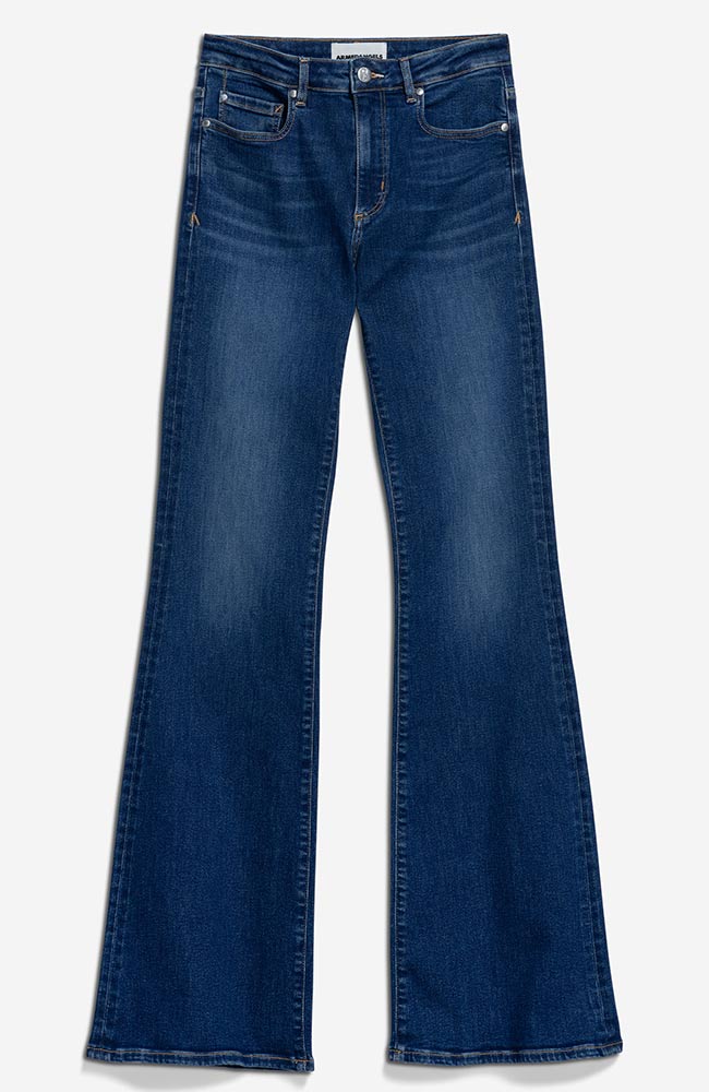ARMEDANGELS Anamaa flared jeans dark blue from organic cotton | Sophie Stone