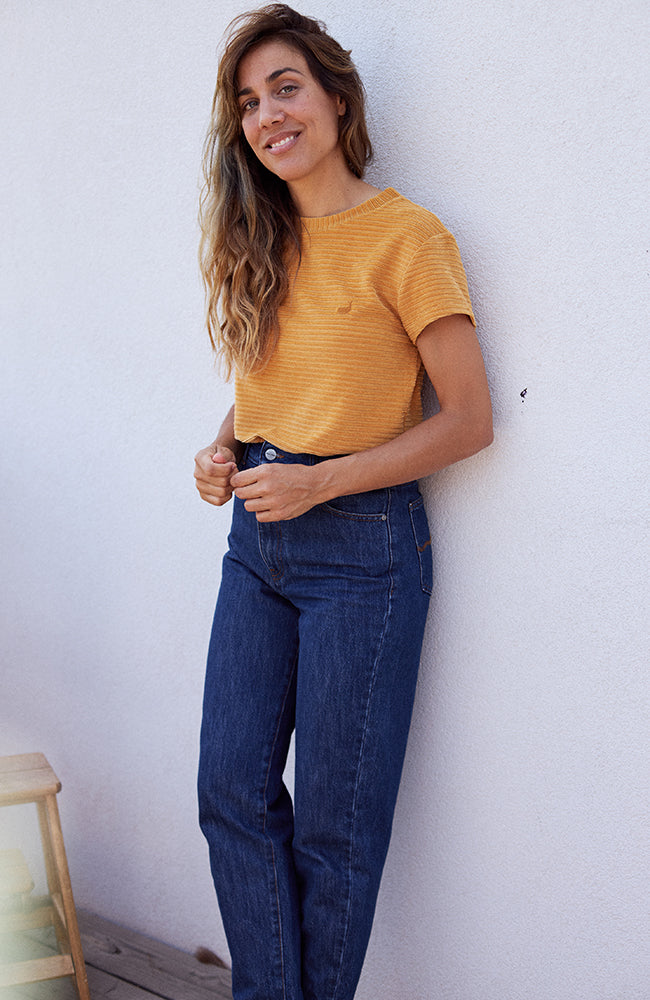 TWOTHIRDS Ariadna shirt mustard made of organic cotton | Sophie Stone