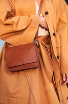 O MY BAG Audrey Mini Cognac Classic Leather shoulder bag | Sophie Stone