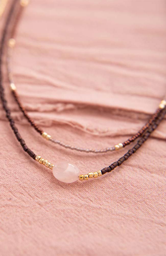 A Beautiful Story Devotion Rose Quartz Necklace from sustainable materials | Sophie Stone
