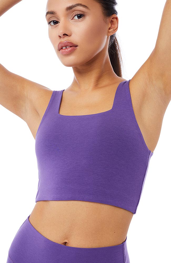 Mandala Carré Bralette paars van Tencel x biologisch katoen | Sophie Stone