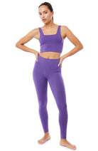 Mandala Carré Bralette purple yoga top Tencel x organic cotton | Sophie Stone