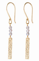 A Beautiful Story Bar earrings labradorite of gold-plated brass ladies | Sophie Stone