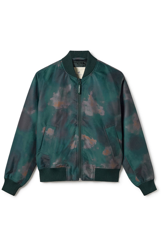 TWOTHIRDS Boucaut bomber jacket green | Sophie Stone