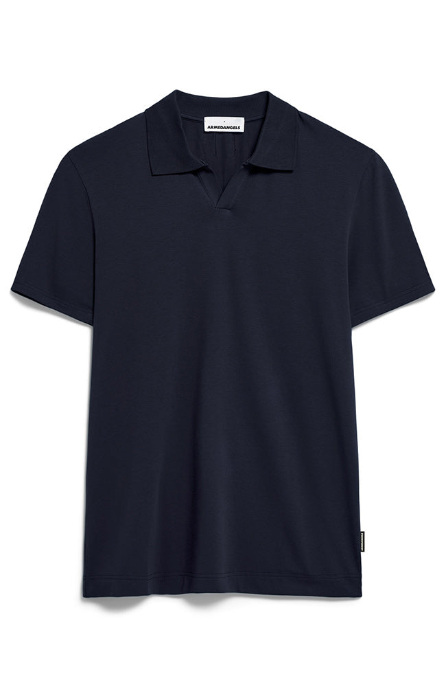 ARMEDANGELS Braan polo shirt night sky from organic cotton | Sophie Stone