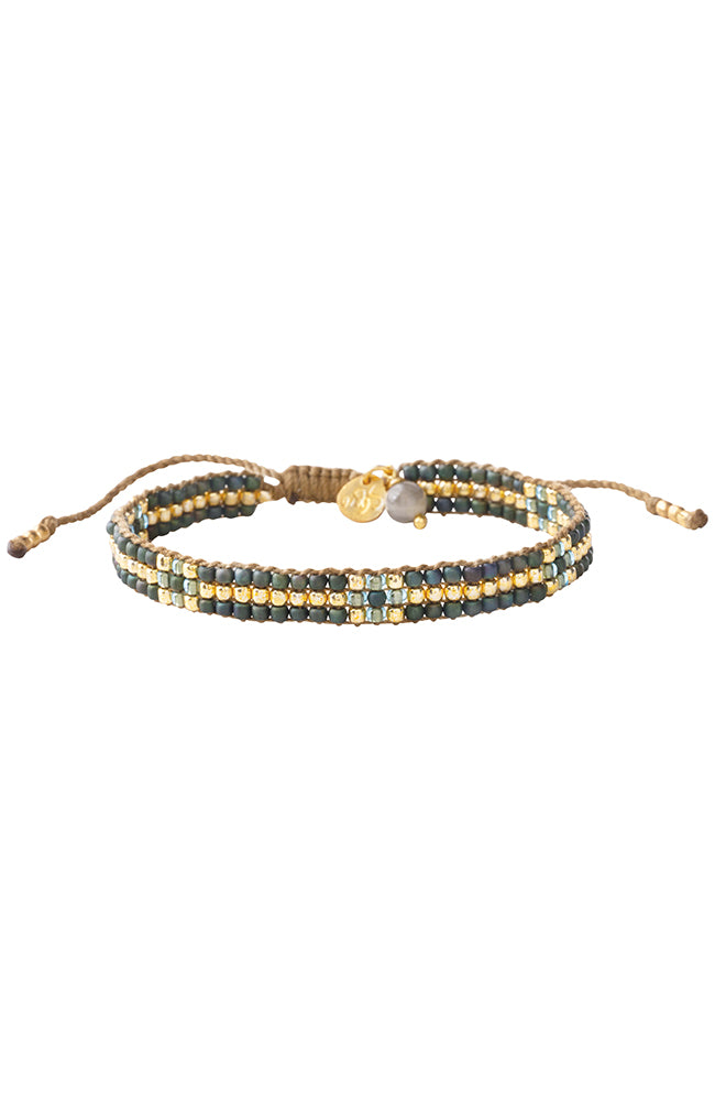 A Beautiful Story Competent bracelet labradorite brass beads for women | Sophie Stone