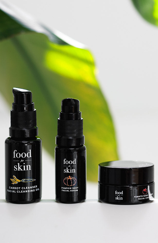 B-corp Food for skin unisex sample set pumpkin 100% natural cosmetics | Sophie Stone