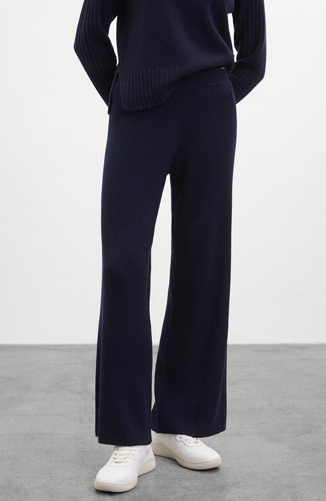 Ecoalf Cipre wide leg pants in recycled wool and acrylic | Sophie Stone 