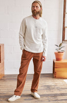 TWOTHIRDS Gravina longsleeve ecru from recycled materials for men | Sophie Stone