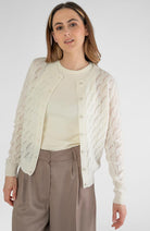 STORY OF MINE knitted cardigan off-white in alpaca and merino wool | Sophie Stone