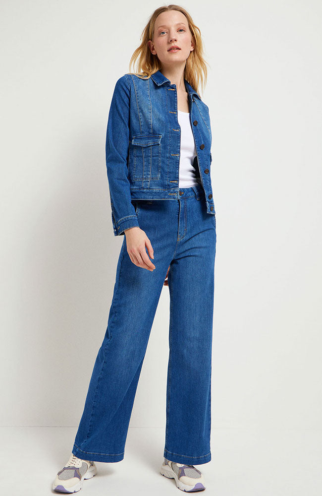Lanius Marlene high-waist jeans mid blue in sustainable organic cotton for women | Sophie Stone