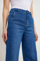 Lanius Marlene high-waist jeans mid blue in organic cotton | Sophie Stone