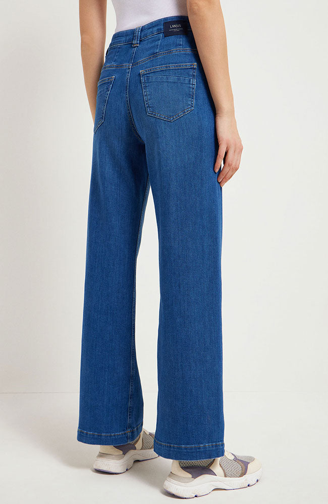 Lanius Marlene high-waist jeans mid blue from sustainable organic cotton | Sophie Stone