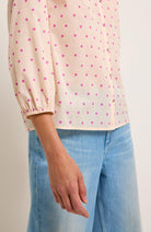 Lanius Blouse pink polka dots made of fair and sustainable organic cotton | Sophie Stone