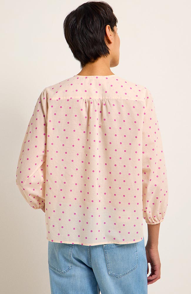 Lanius Blouse pink polka dots made of sustainable organic cotton | Sophie Stone