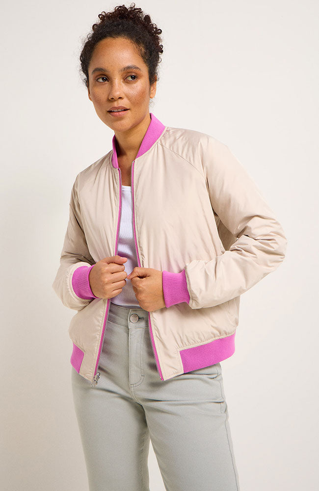 LANIUS Bomber jacket bloom in recycled polyester for women | Sophie Stone