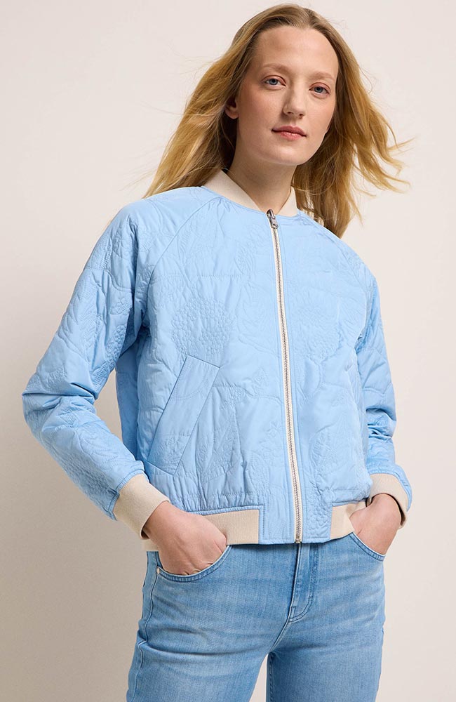 LANIUS Bomber jacket clear sky in recycled polyester for women | Sophie Stone